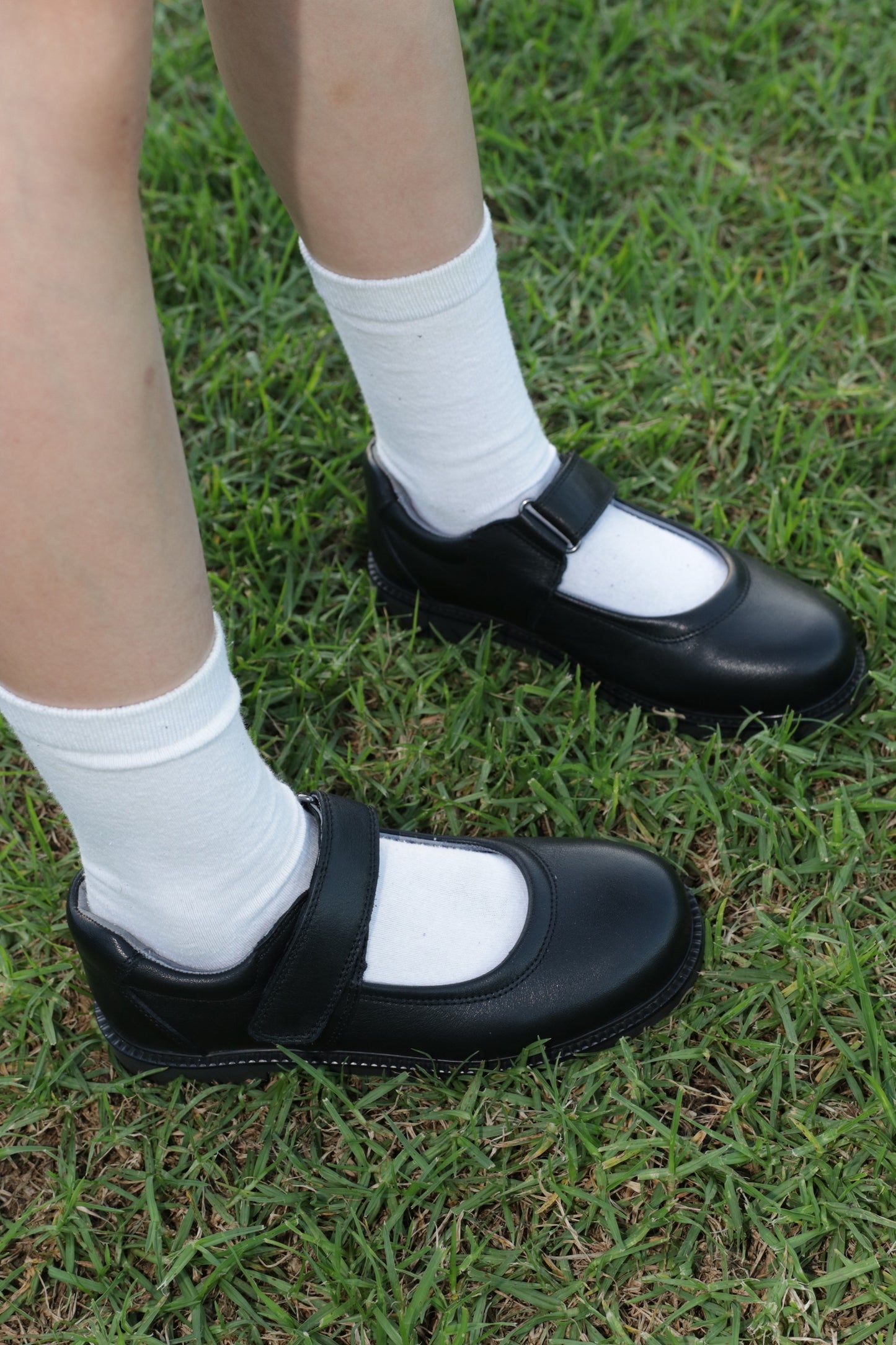 Girl's Leather School Shoes - Mary Jane