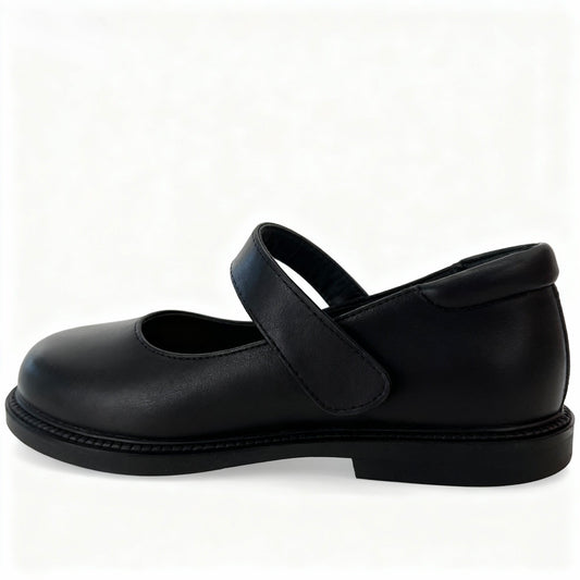 Girl's Leather School Shoes - Mary Jane