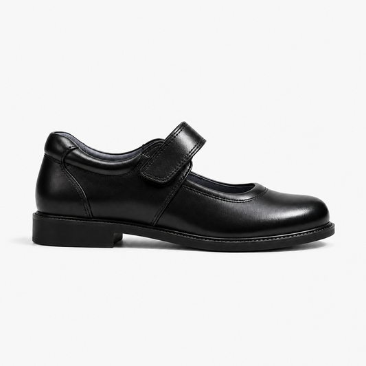 Girl's Leather School Shoes - Mary Jane