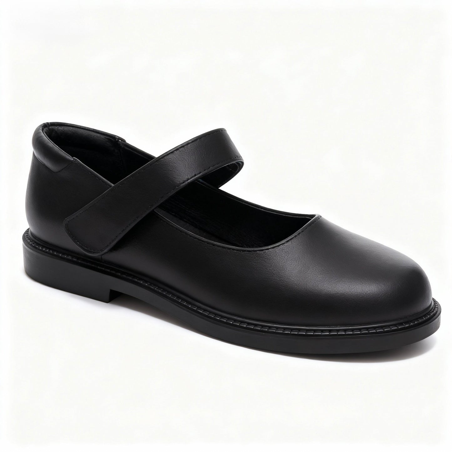 Girl's Leather School Shoes - Mary Jane