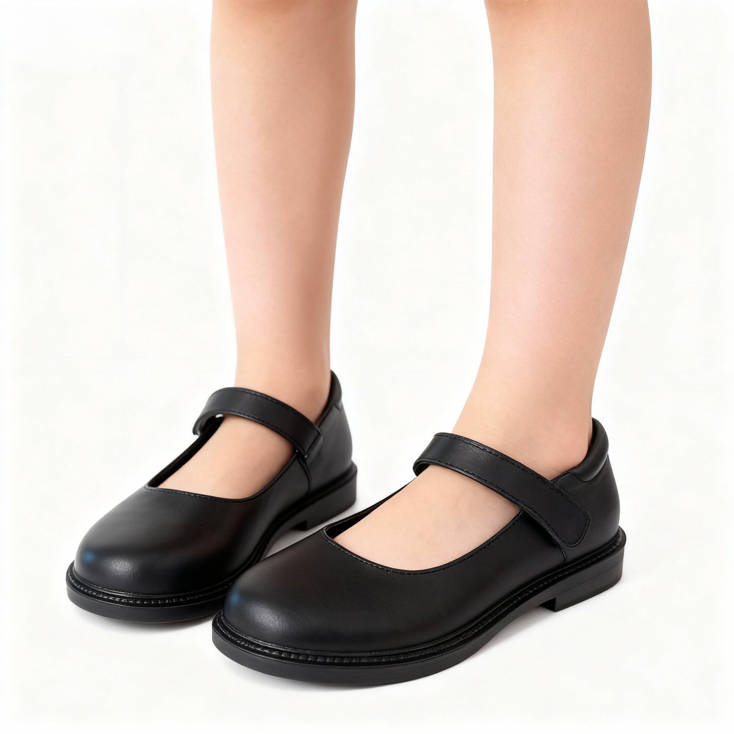 Girl's Leather School Shoes - Mary Jane